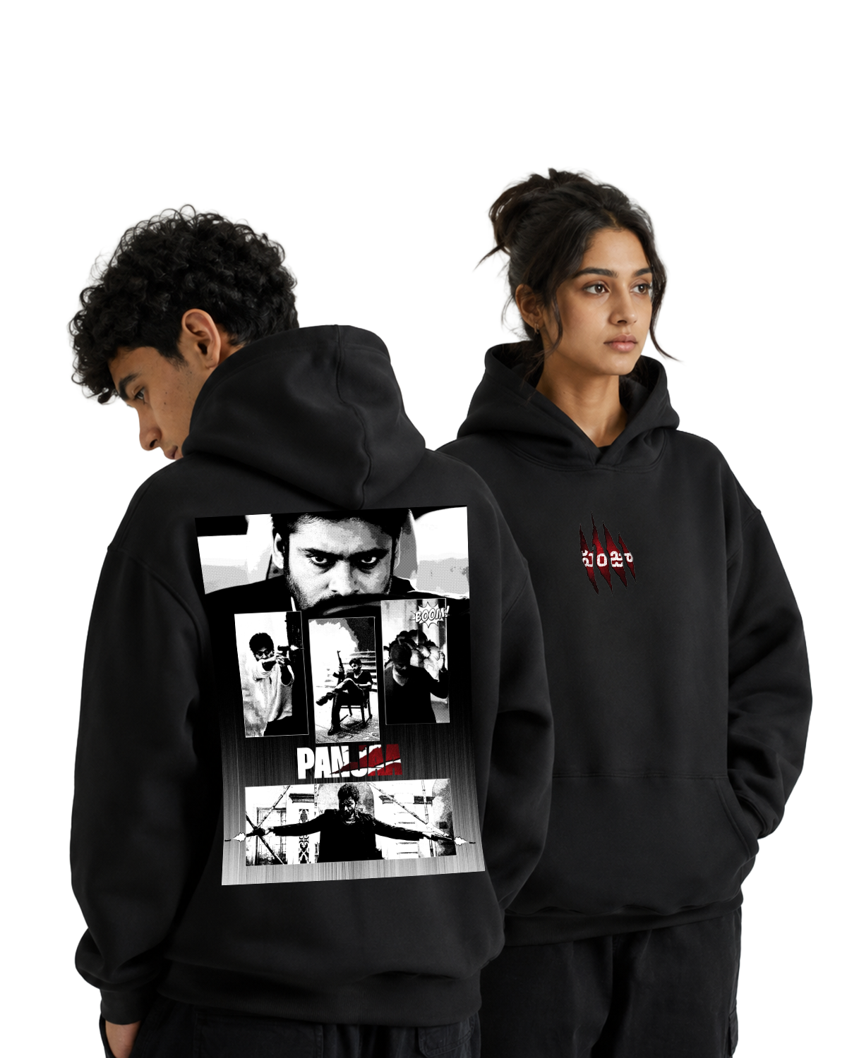 PANJAA PAWAN KALYAN GRAPHIC OVERSIZED HOODIE SURPRISE KIT
